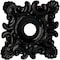 Ekena Millwork Crawley Ceiling Medallion (Canopies up to 6 3/4"), 18"W x 18"H x 3 1/4"ID x 1 1/2"P, Black Pearl CM18CRBPS - alternate 1